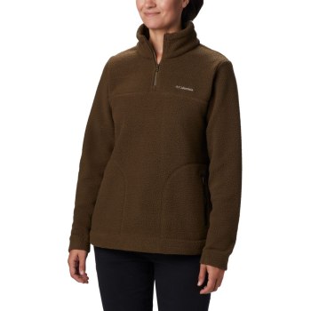 Columbia Ženske Puloveri - Canyon Point Sherpa Maslinasto Zelene | CSNU-98014